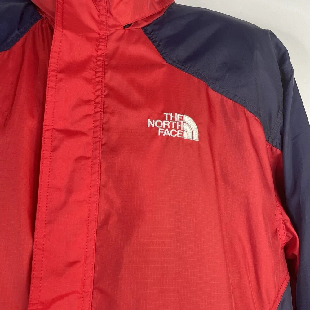 The North Face Jacket‎ Hydrenaline Men XL Red Navy Windbreaker Hooded Rain Lined